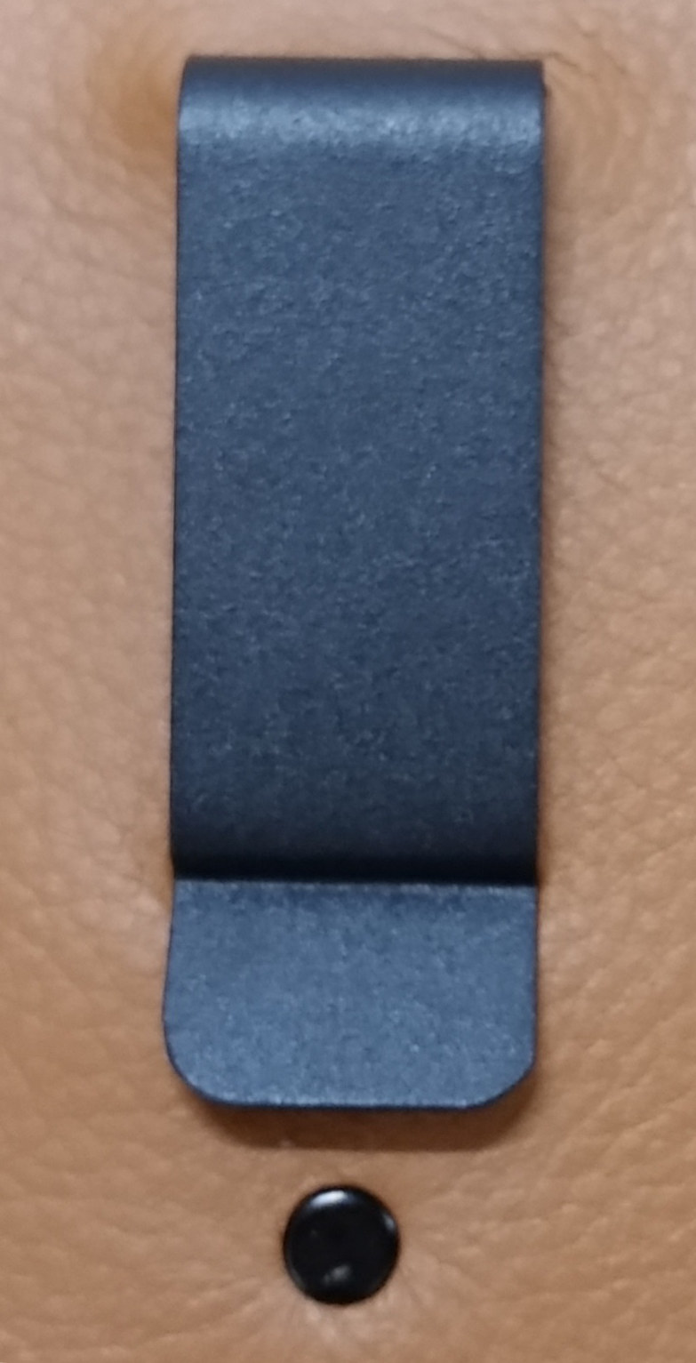 Black Powder Coat Holster Clip 7/8 x 3.25-H810BK
