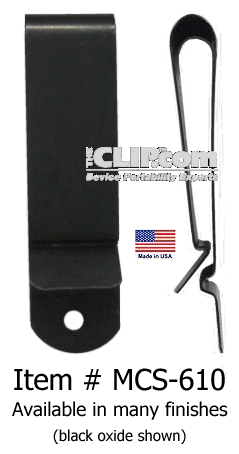  Inc. > Metal Belt Clips > Belt holster clip, Spring steel metal  gun belt holster clip. Made in USA