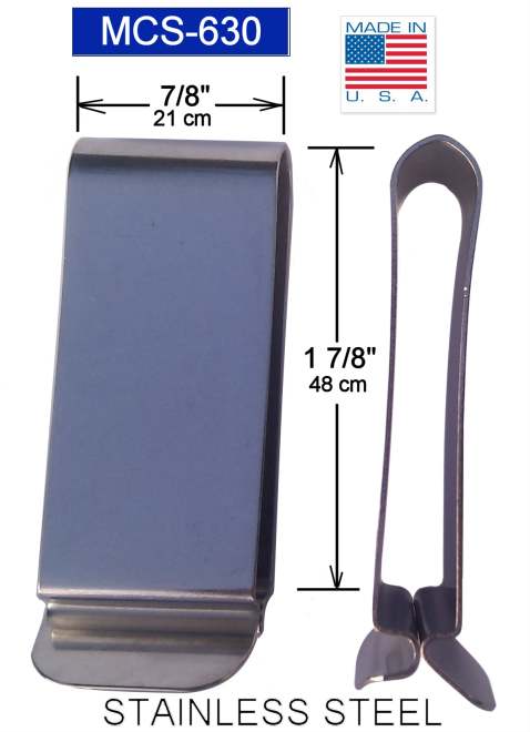 Small Stainless Belt Clip
