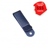 Metal belt extended clip (607EBK), Powder coated, Tempered